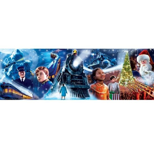 The Polar Express Panoramic 1000 Piecce Puzzle by MasterPieces Completed Puzzle View  The Polar Express Panoramic 1000 Piecce Puzzle by MasterPieces Completed Puzzle View