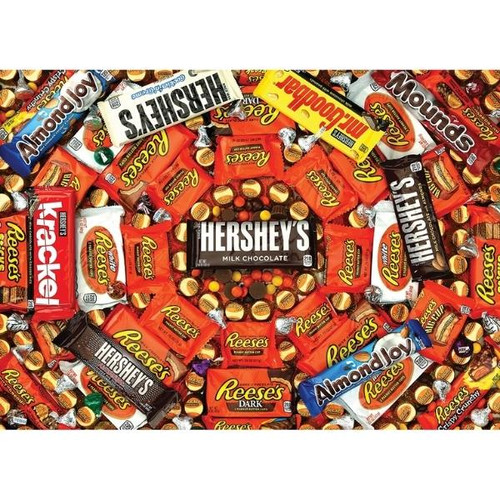 Hershey's Swirl 1000pc Puzzle by MasterPieces Completed Puzzle View  Hershey's Swirl 1000pc Puzzle by MasterPieces Completed Puzzle View