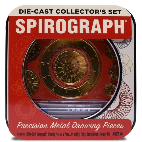 Spirograph Die-Cast Collector's Tin Set Packaged Front View 