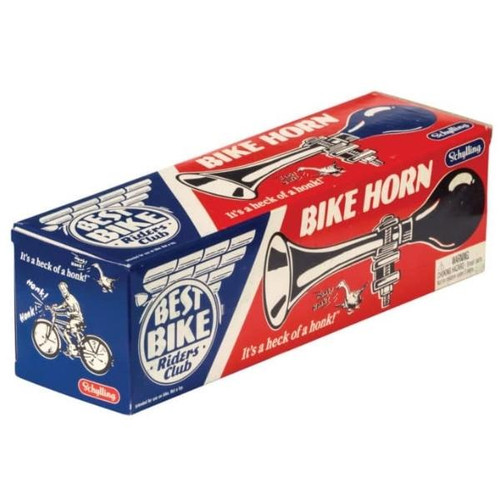 Bicycle Horn Packaged Side View  Bicycle Horn Packaged Side View