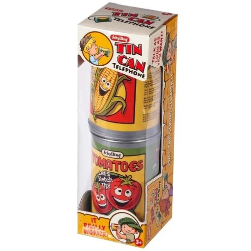 Tin Can Telephone Side View 