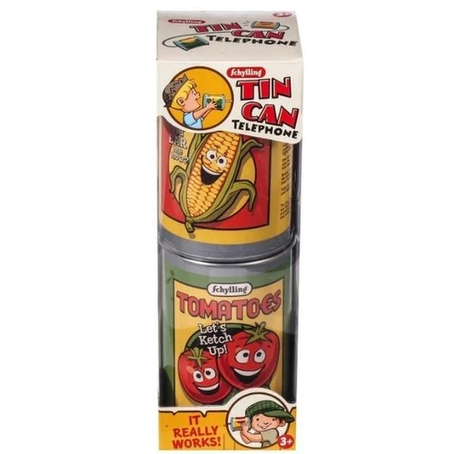 Tin Can Telephone Front View 