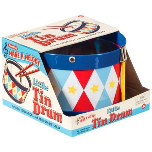 Little Tin Drum Packaged Side View  Little Tin Drum Packaged Side View
