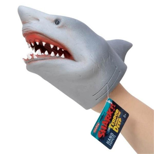 Shark Hand Puppet Packaged View  Shark Hand Puppet Packaged View