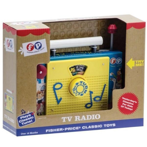 Fisher Price TV Radio Packaged View  Fisher Price TV Radio Packaged View