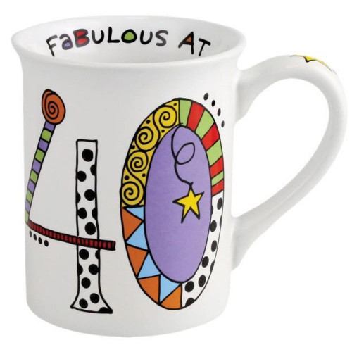 Fabulous At 40 Coffee Mug Front View  Fabulous At 40 Coffee Mug Front View