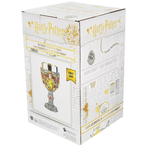 Harry Potter Gryffindor Decorative Goblet Packaged back View  Harry Potter Gryffindor Decorative Goblet Packaged back View