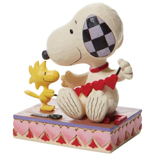  Enesco Jim Shore Peanuts Snoopy Glitter Candy Cane Mini Figur