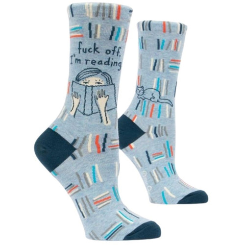 Fuck Off I'm Reading - Women's Crew Socks  Fuck Off I'm Reading - Women's Crew Socks