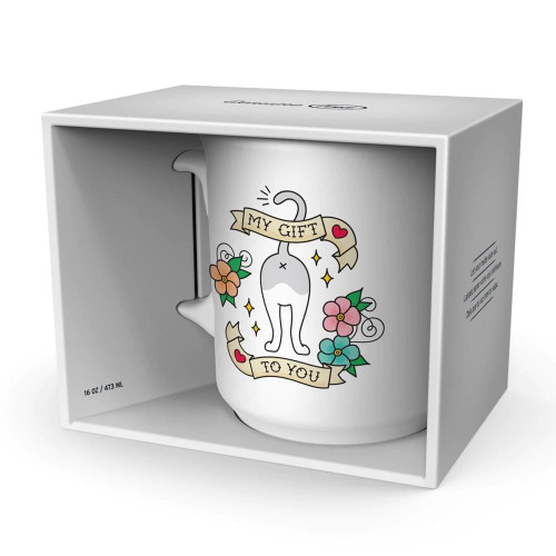 Boxed View - My Gift to You Cat Butt Mug Boxed View - My Gift to You Cat Butt Mug