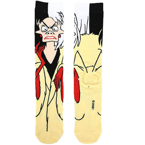 Disney Cruella 360° Character Collection Socks by Bioworld Disney Cruella 360° Character Collection Socks by Bioworld