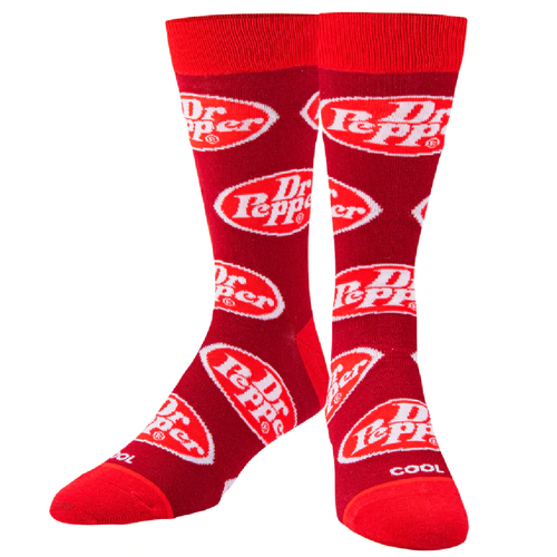 Dr Pepper Socks by Cool Socks Men's 