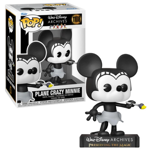 Pop! Disney: Minnie Mouse Plane Crazy (1928) Funko Vinyl Figure 57623 Pop! Disney: Minnie Mouse Plane Crazy (1928) Funko Vinyl Figure 57623
