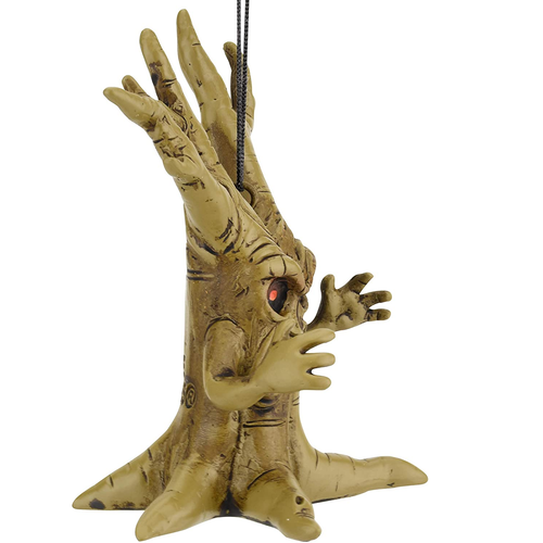 Scary Tree Halloween Ornament - side view Scary Tree Halloween Ornament - side view