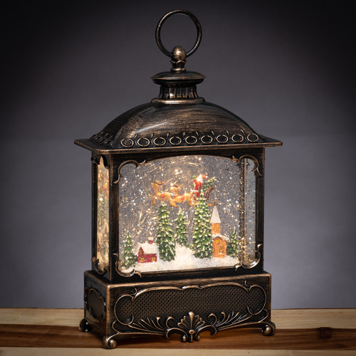 LED Spinning Water Flying Santa Lantern LED Spinning Water Flying Santa Lantern