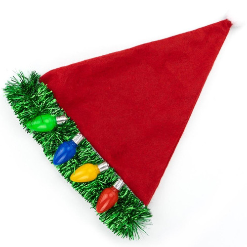 Tacky Tinsel Light-Up Santa Hat Tacky Tinsel Light-Up Santa Hat