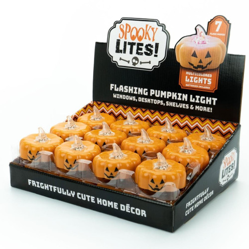 Light-Up Pumpkin Tea Light Display Case  Light-Up Pumpkin Tea Light Display Case