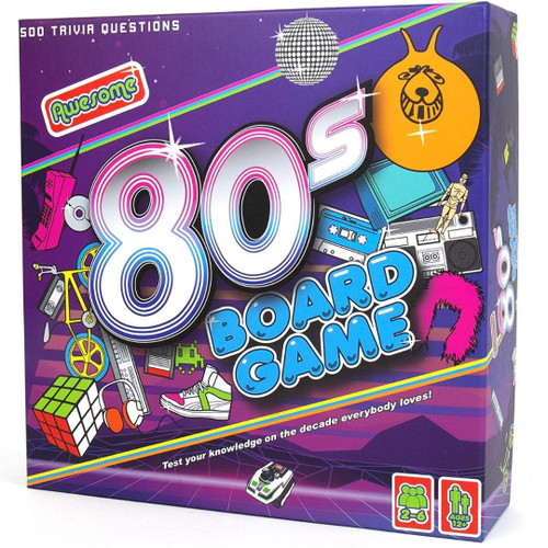 Awesome 80s Board Game Packaged View  Awesome 80s Board Game Packaged View