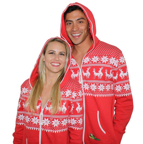 His and Her Reindeer Games Jumpsuits