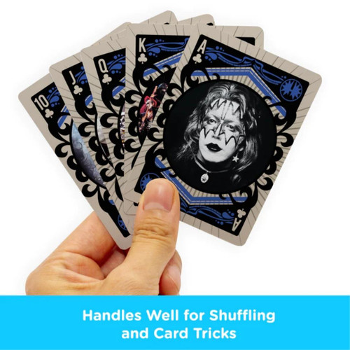 KISS Playing Cards Close-Up Of Cards in Model's Hand 