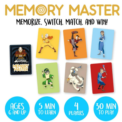 Avatar The Last Airbender Memory Master Card Game Contents View 