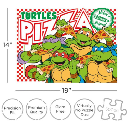Teenage Mutant Ninja Turtles Pizza 500 Piece Puzzle Completed View
