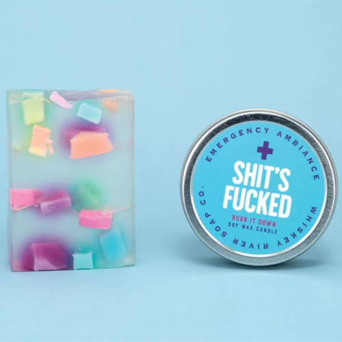 Shit's F*cked Emergency Ambiance Tin Lifestyle Shot #1