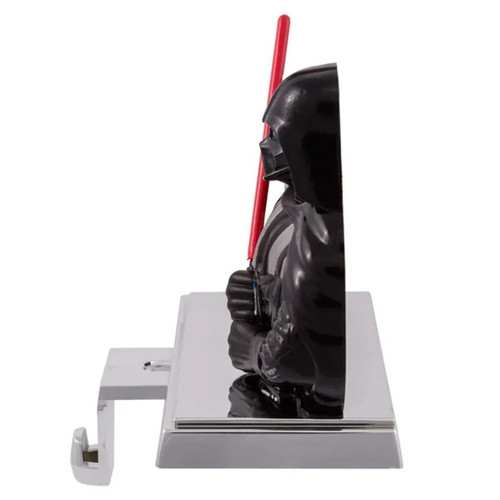 Star Wars Darth Vader Stocking Holder Left Side View Star Wars Darth Vader Stocking Holder Left Side View
