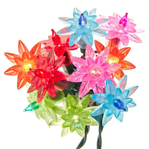 Multicoloured Flower Light Set Gathered Together View Multicoloured Flower Light Set Gathered Together View
