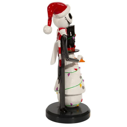 Nightmare Before Christmas Santa Jack with Snowman Nutcracker Right Side View Nightmare Before Christmas Santa Jack with Snowman Nutcracker Right Side View
