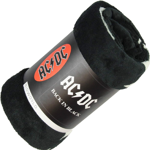 AC/DC Back in Black Throw Blanket