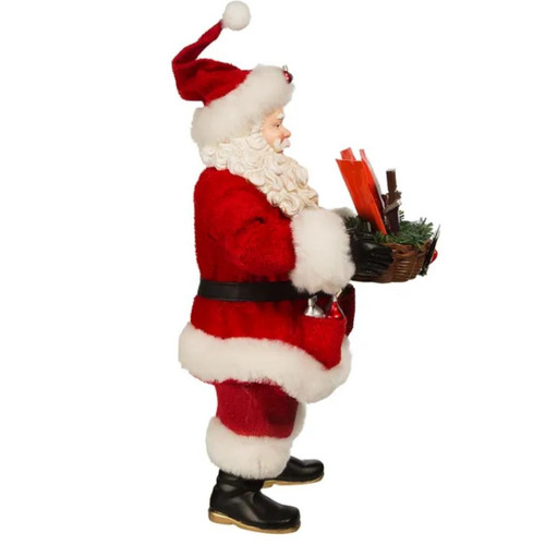 Santa With Hershey's Basket Fabriché Figure 