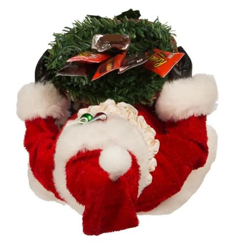 Santa with Reese & Hershey's Basket Fabriché Figure 