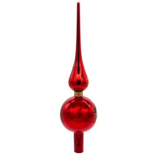 Mickey Mouse Unlit Glass Tree Topper Back View Mickey Mouse Unlit Glass Tree Topper Back View