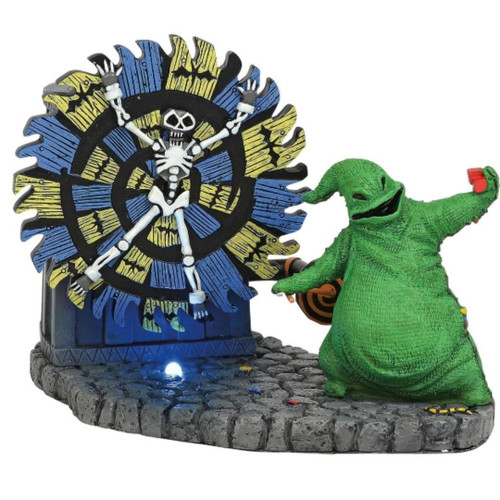 Oogie Boogie Gives a Spin Department 56 Nightmare Before Christmas Village Front View