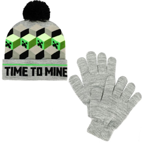 Minecraft Youth Toque and Glove Set - RetroFestive.ca