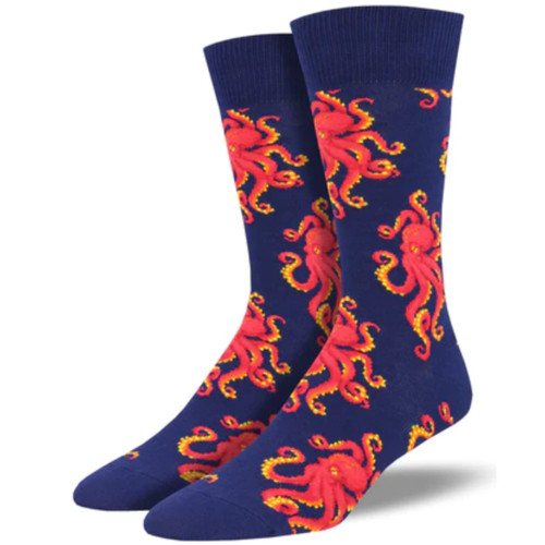 Socktopus Men's Crew Socks by Socksmith Canada - Navy