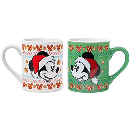 Disney Minnie and Mickey Mouse Cozy Christmas Camper Mug | Holds 20 Ounces