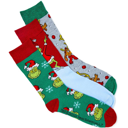 New Grinch 3-Pair Pack of Socks