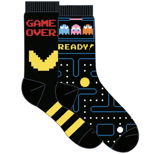 Pac-Man Game Over Crew Socks