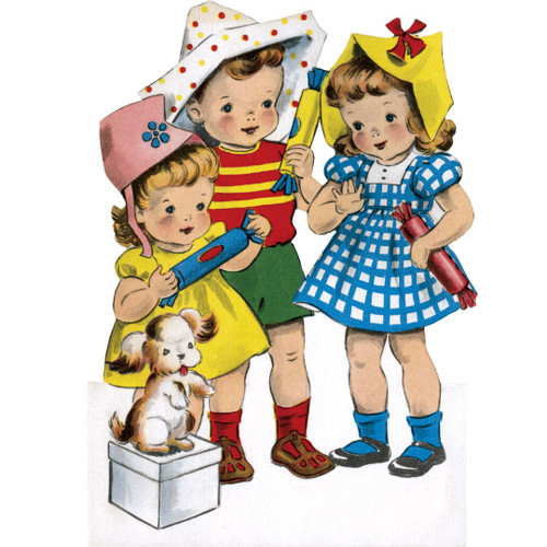 Vintage Birthday Cards - Party Time! pack of 10