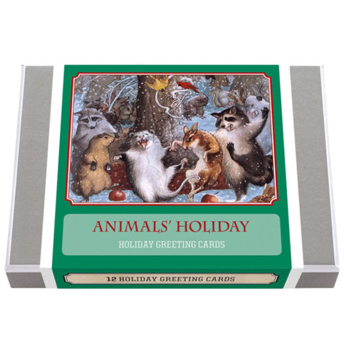 Animals' Holiday Box of Vintage Holiday Greeting Cards Animals' Holiday Box of Vintage Holiday Greeting Cards