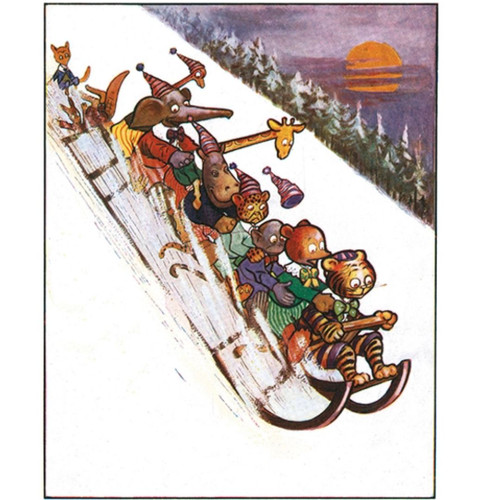 Animals' Holiday Box of Vintage Holiday Greeting Cards Animals' Holiday Box of Vintage Holiday Greeting Cards