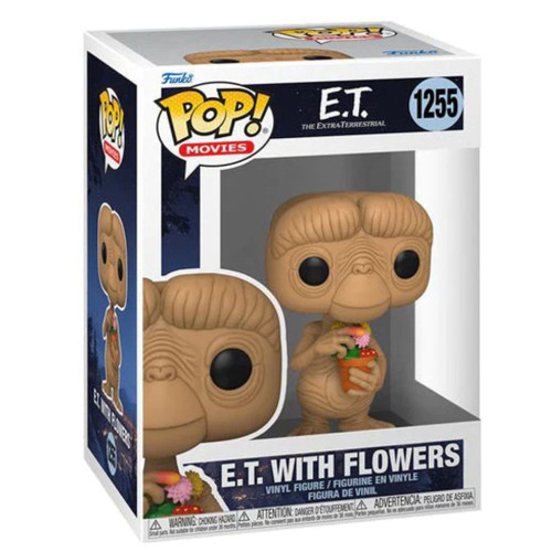 Pop! Movies: E.T. 40th Anniversary E.T. with Flowers Funko Pop 63992 - Box View Pop! Movies: E.T. 40th Anniversary E.T. with Flowers Funko Pop 63992 - Box View