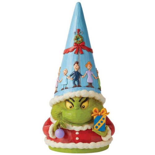 Grinch Gnome Statue by Jim Shore Front View