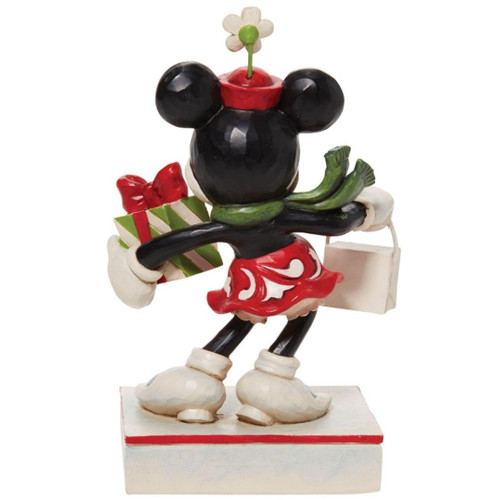 Minnie Mouse With Gifts Figure by Jim Shore Back View Minnie Mouse With Gifts Figure by Jim Shore Back View