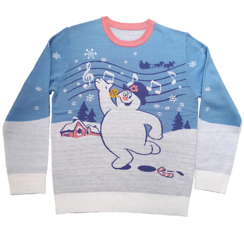 Toronto Maple Leafs NHL Hockey Logo Candy Cane Blue Christmas Sweater Men's  XL