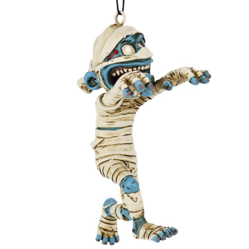 Walking Mummy Halloween Ornament Right Side View  Walking Mummy Halloween Ornament Right Side View