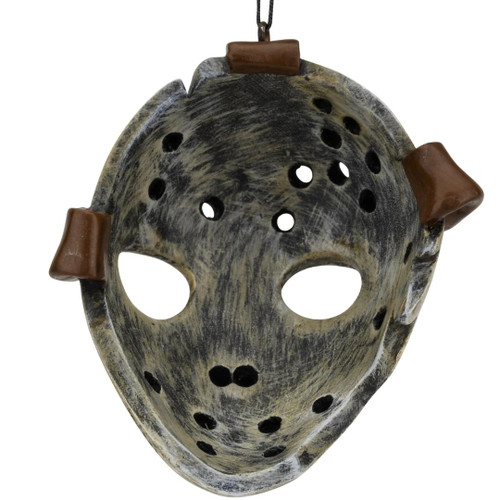 Friday The 13th Jason's Hockey Mask Halloween Ornament Back View Friday The 13th Jason's Hockey Mask Halloween Ornament Back View