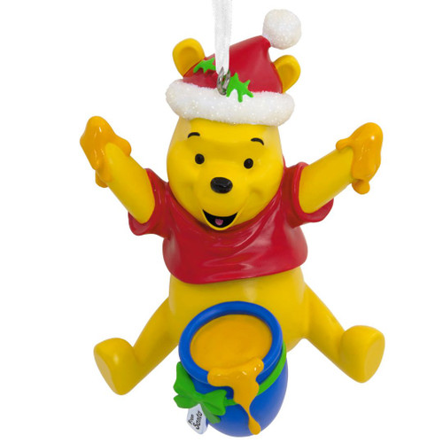 Santa Winnie the Pooh with Honey Pot Ornament by Hallmark